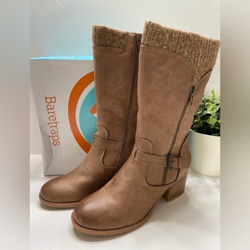 👢🪷NEW BareTraps Weslin Western Riding Motorcycle Boots Size 11 NIB🪷 👢